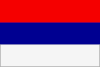 Serbisch lernen Flagge
